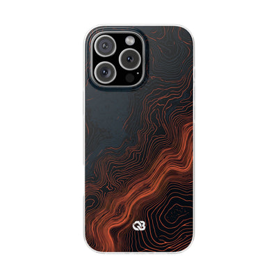 Black Lite Phone Case for iPhone - Volcanic Basalt Map