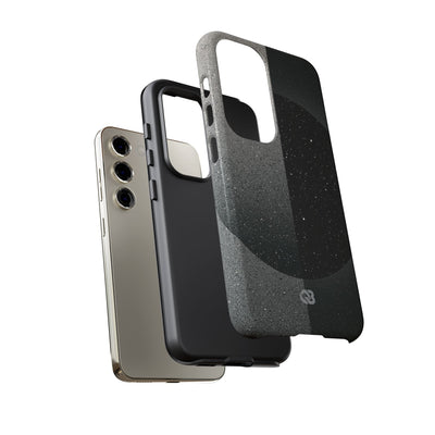 Black Tough Phone Case for Samsung - Lunar Static Orbit