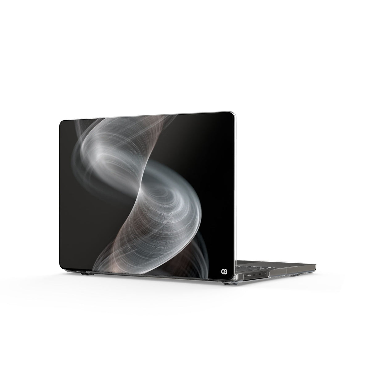 Luminous Vortex · Clear Hard Case for MacBook · Black