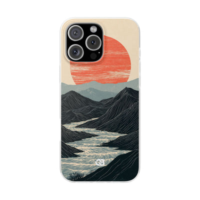 Crimson Ridge Horizon · Lite Phone Case for iPhone ·  Black
