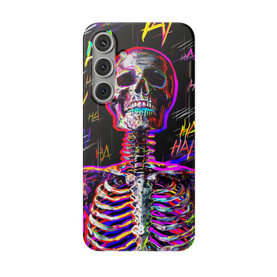 Neon Glitch Skeleton · Soft Handyhülle für Samsung