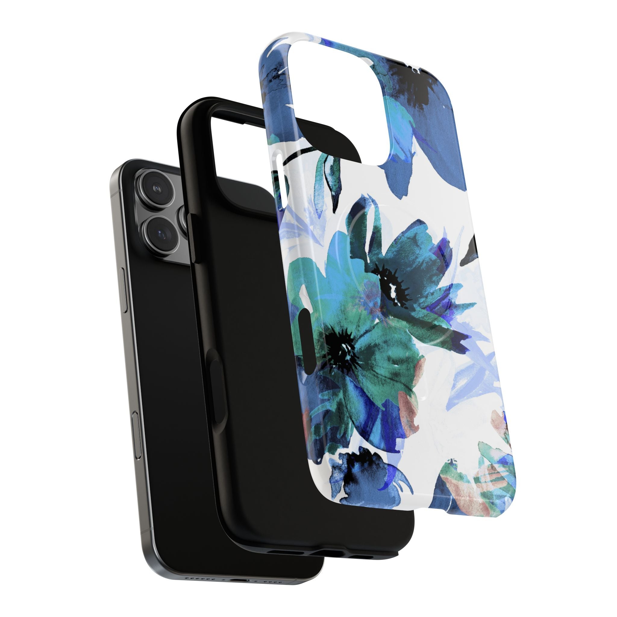 Blue Blossom Radiance iPhone 16 Pro Max Case - Tough+