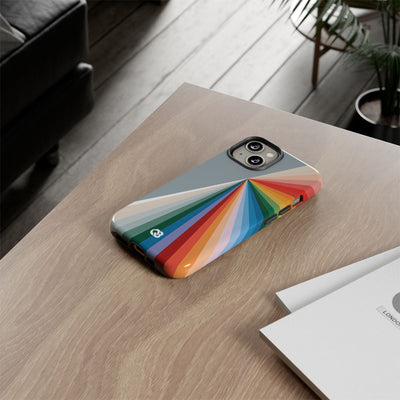 Grey Tough Phone Case for iPhone - Slate Prism Burst