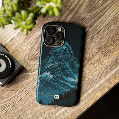 Glacial Alpine Peak · Tough Phone Case for iPhone · Blue