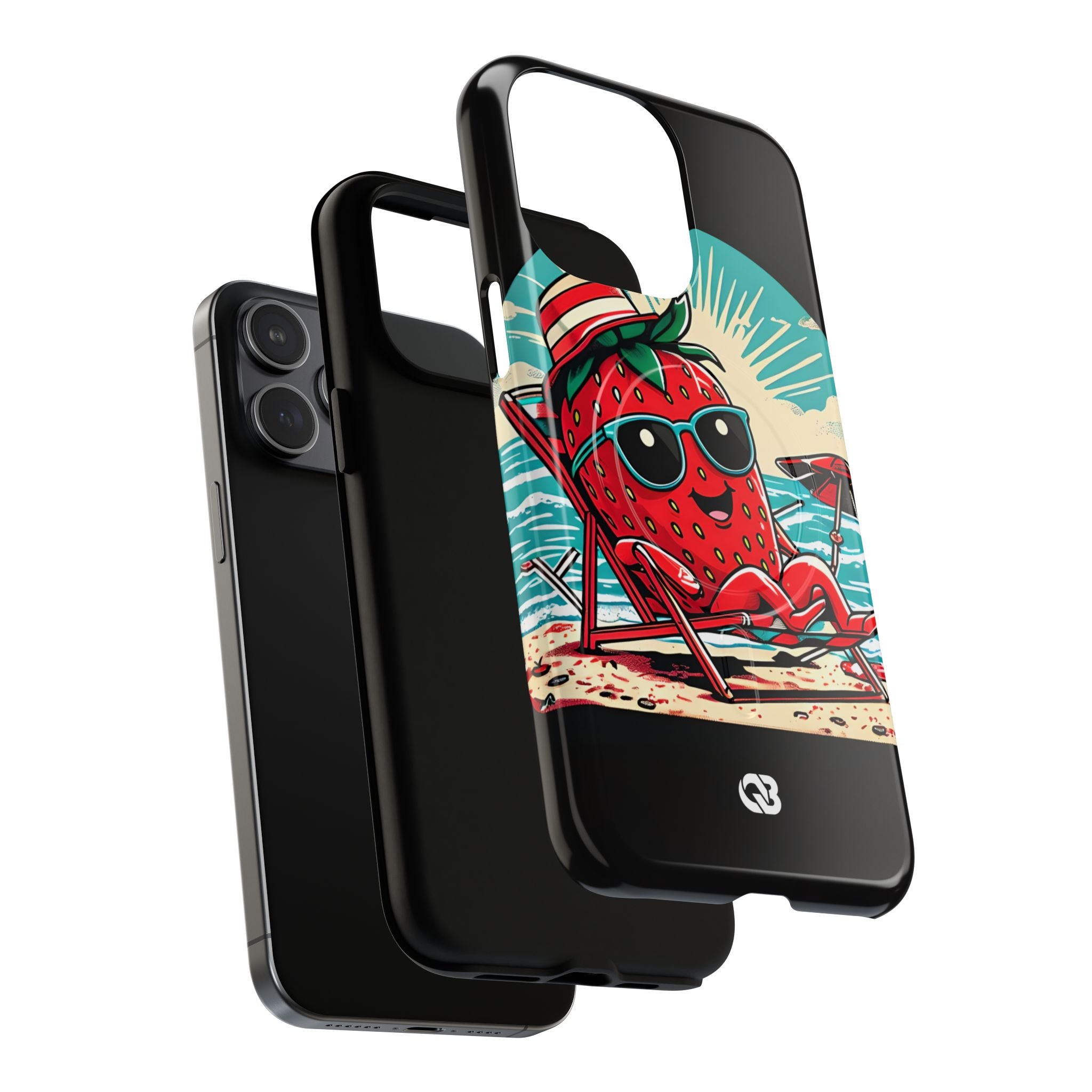 Retro Coastal Berry · Tough+ Coque de téléphone pour iPhone · MagSafe