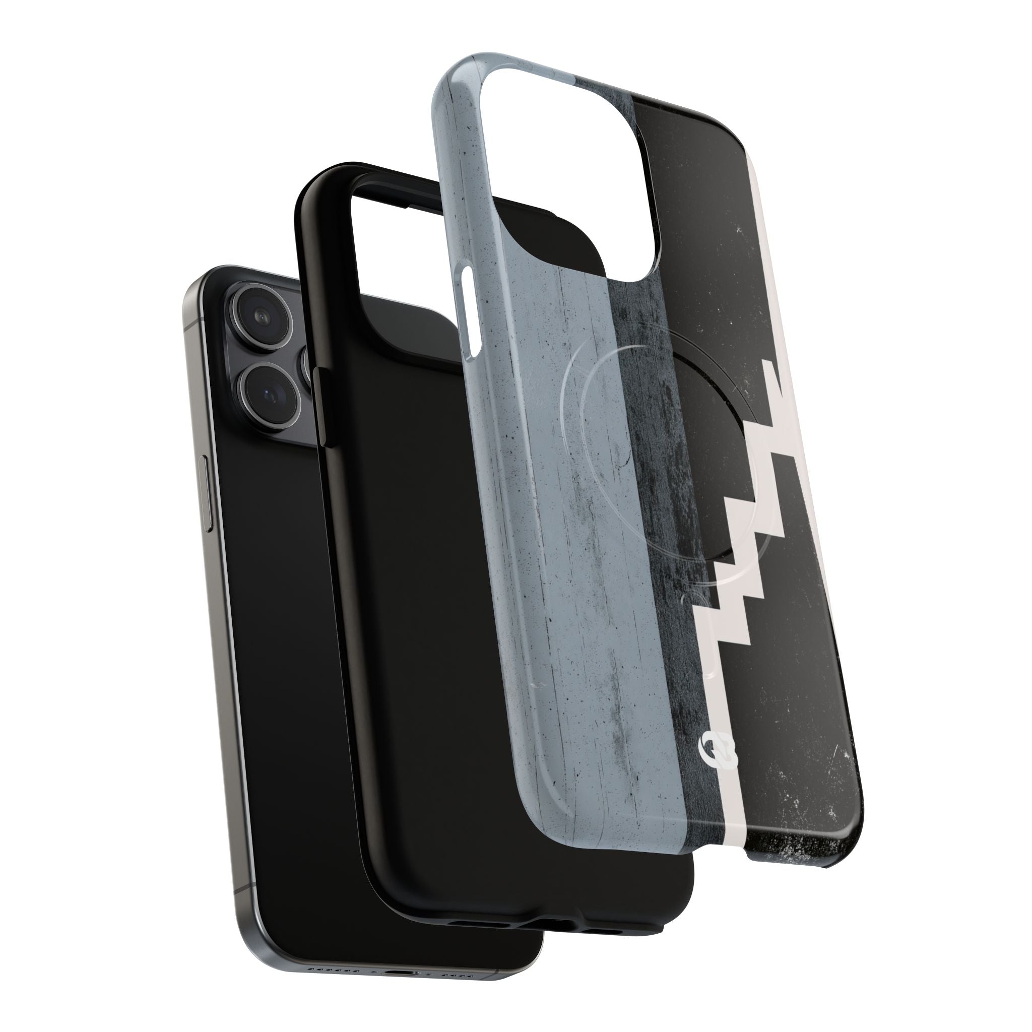 Grey Tough 2.0 Magsafe Phone Case for iPhone - Industrial Concrete Void