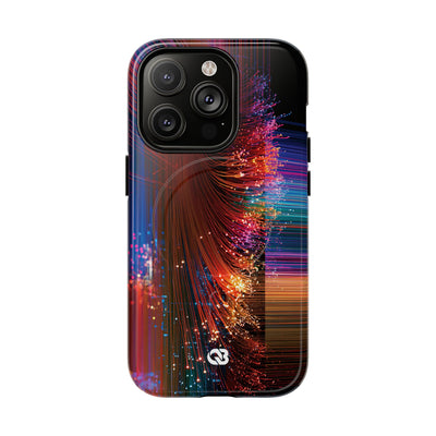 Black Tough 2.0 Magsafe Phone Case for iPhone - Cyber Optic Streak