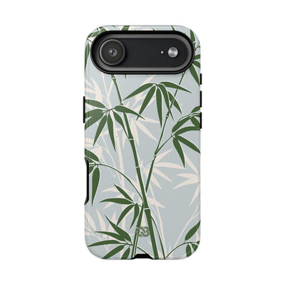 Green Tough Phone Case for iPhone - Kyoto Bamboo Canopy