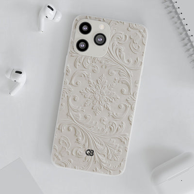 Sculpted Acanthus Relief · Lite Phone Case for iPhone ·  White