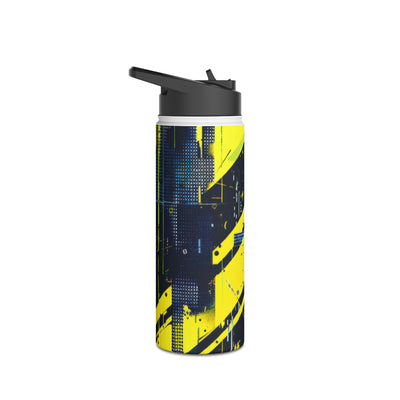 Acid Hazard · Insulated Water Bottle · Yellow