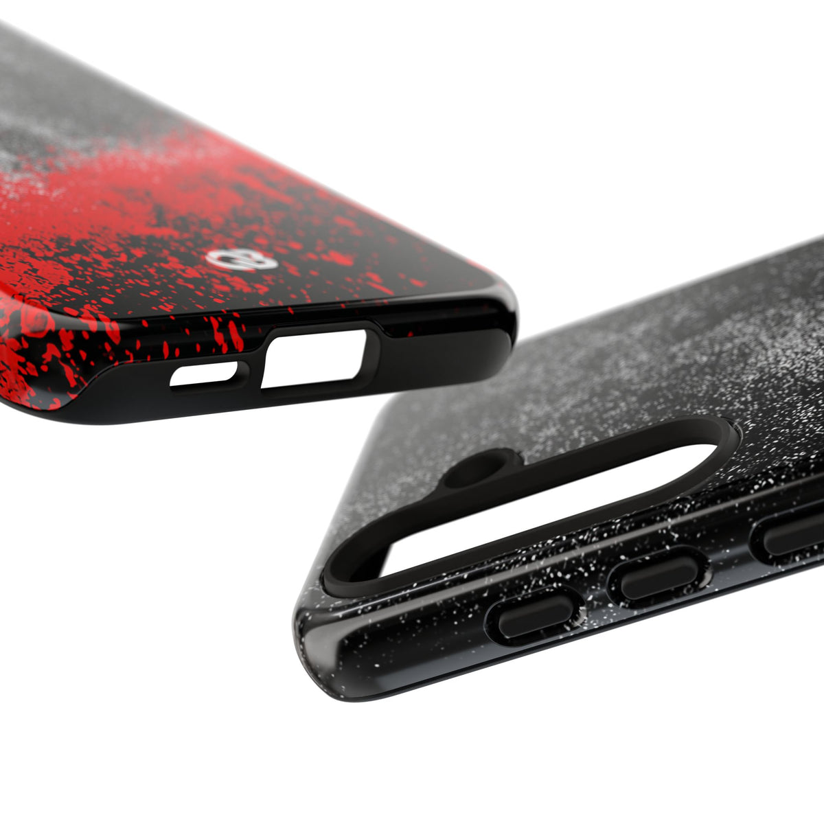 Crimson Noir Drip · Tough Phone Case for Samsung · Black