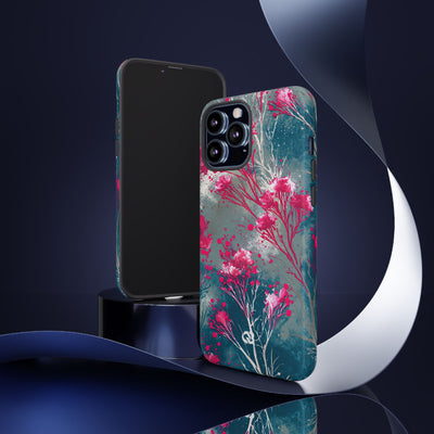 Cyber Blossom · Tough Phone Case for iPhone · Teal