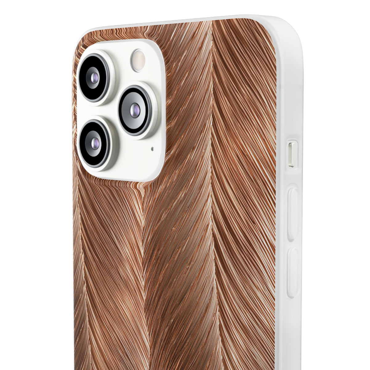 Rose Gold Weave · Lite Phone Case for iPhone ·  Brown