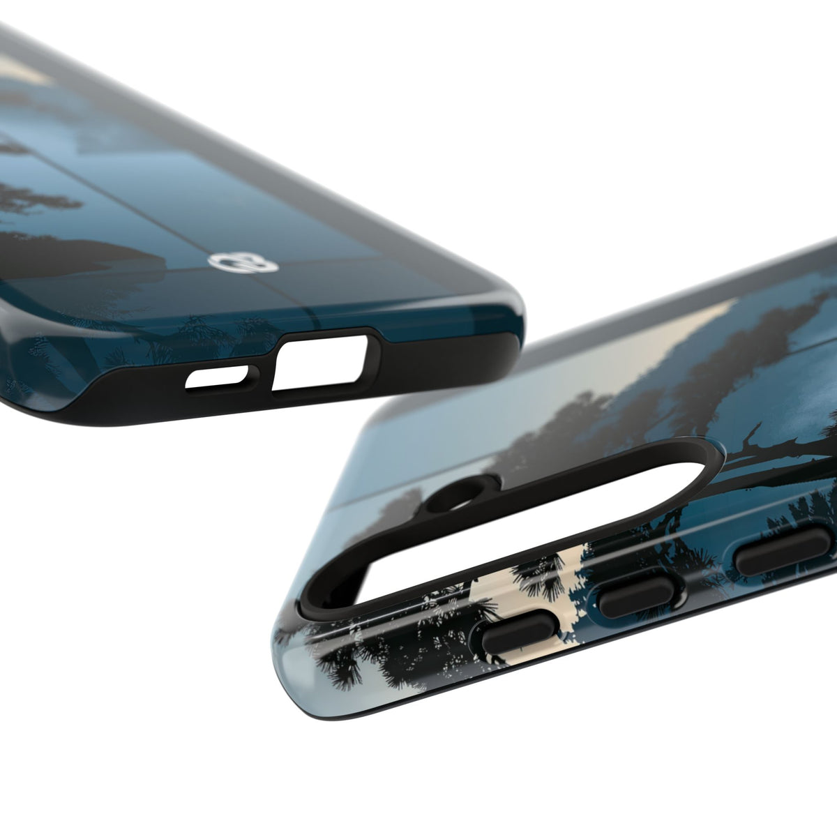 Misty Pine Horizon · Tough Phone Case for Samsung · Teal