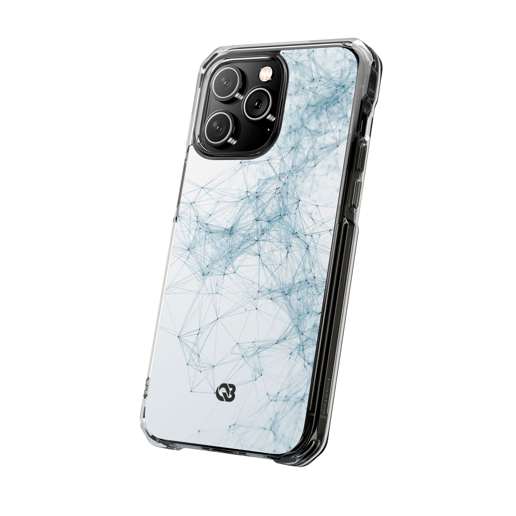 Blue Impact MagSafe Phone Case for iPhone - Glacial Neural Web