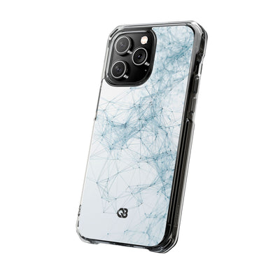 Blue Impact MagSafe Phone Case for iPhone - Glacial Neural Web