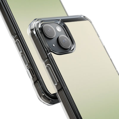Muted Sage Ombre · Clear Impact Magnetic Phone Case for iPhone · Green