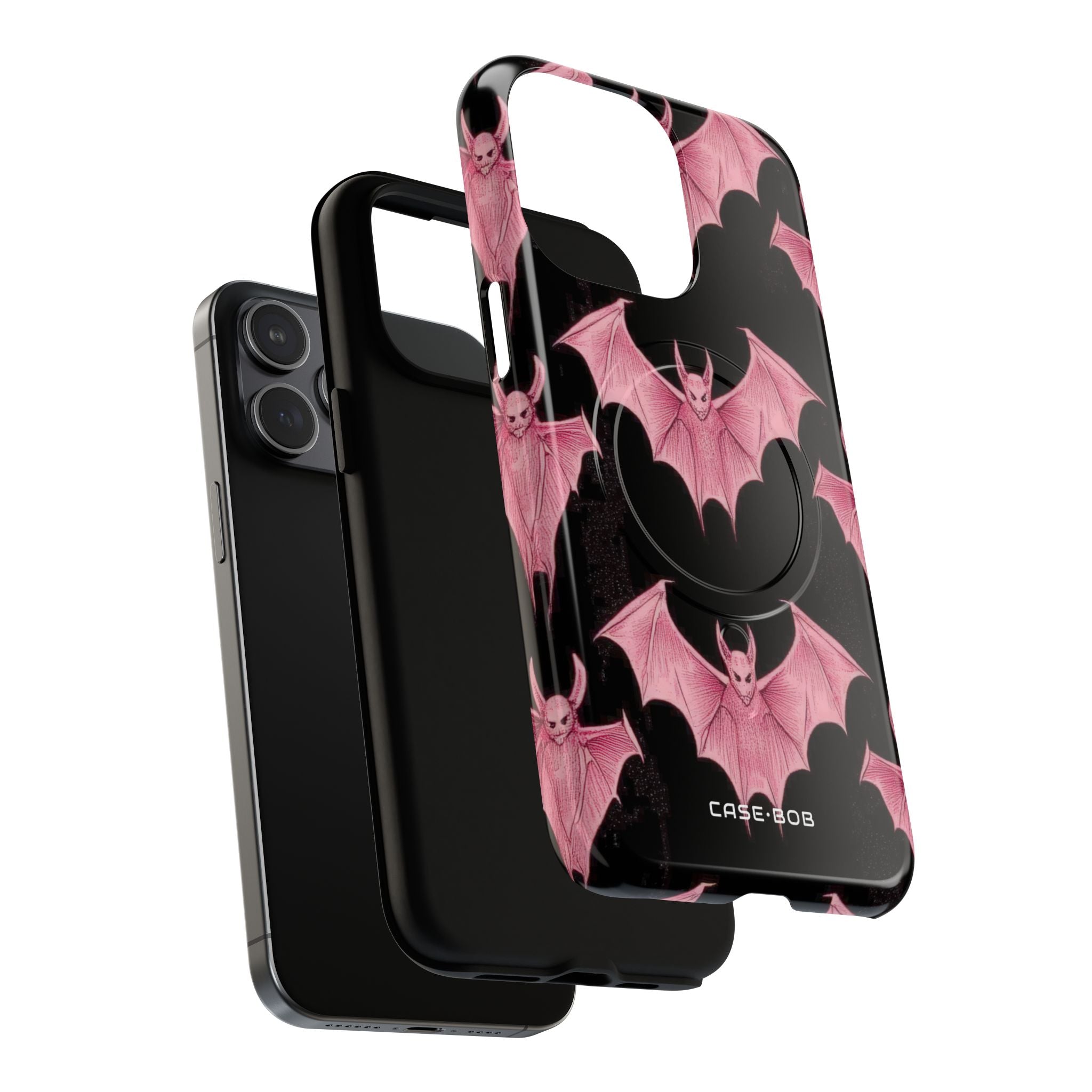 Pink Batwave iPhone 15 Pro Max Case - Tough+