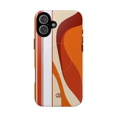Orange Tough 2.0 Magsafe Phone Case for iPhone - Terracotta Metro Line