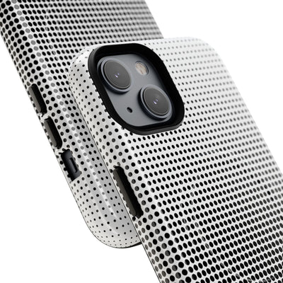 Black Tough 2.0 Magsafe Phone Case for iPhone - Obsidian Halftone Flux