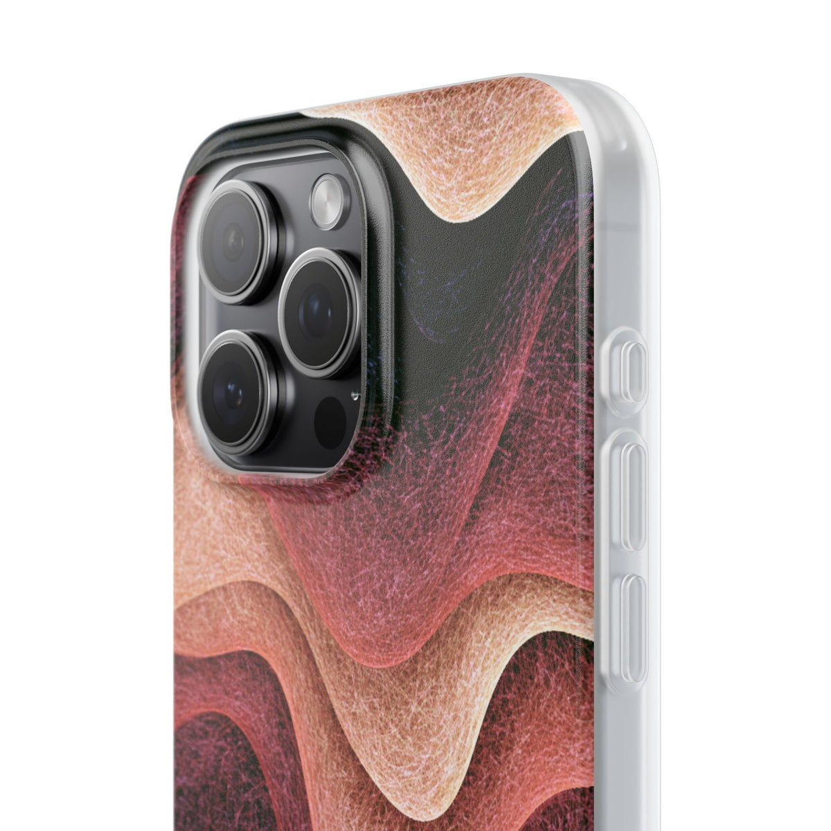 Rose Contour Waves · Lite Phone Case for iPhone ·  Pink