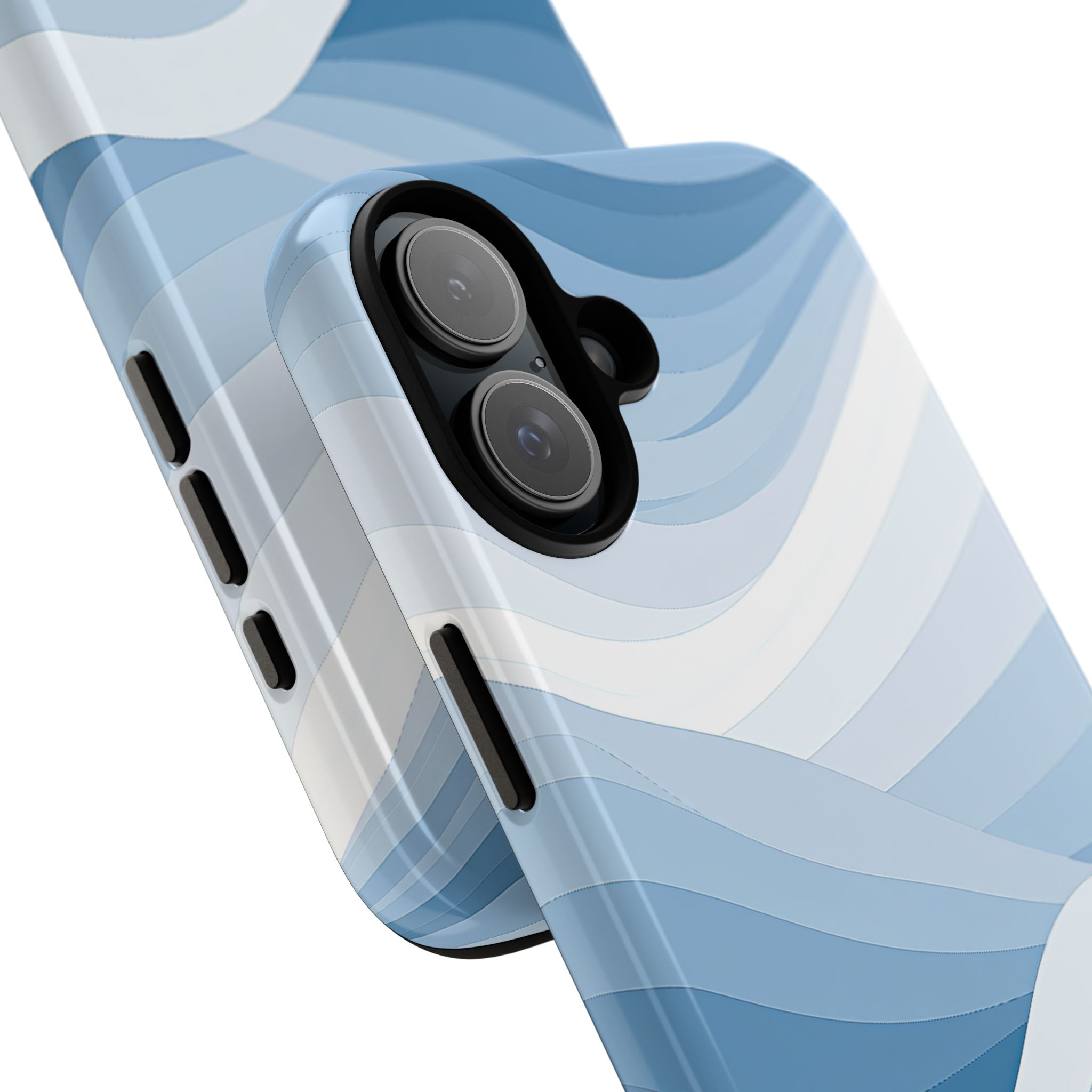 Blue Tough Phone Case for iPhone - Glacial Indigo Flow