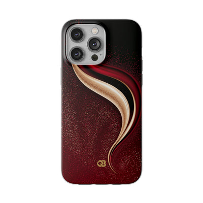 Gilded Crimson Flow · Lite Phone Case for iPhone ·  Red