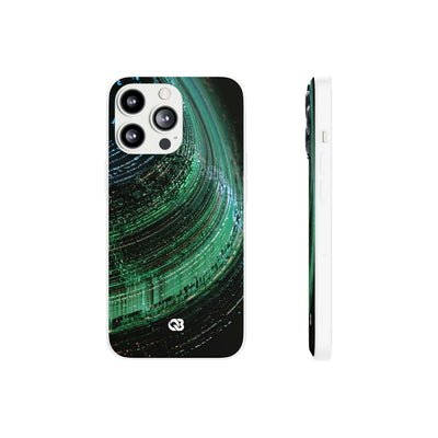 Orbital Data Stream · Lite Phone Case for iPhone ·  Green