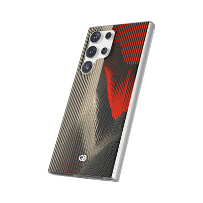Red Lite Phone Case for Samsung - Crimson Pulse Topo
