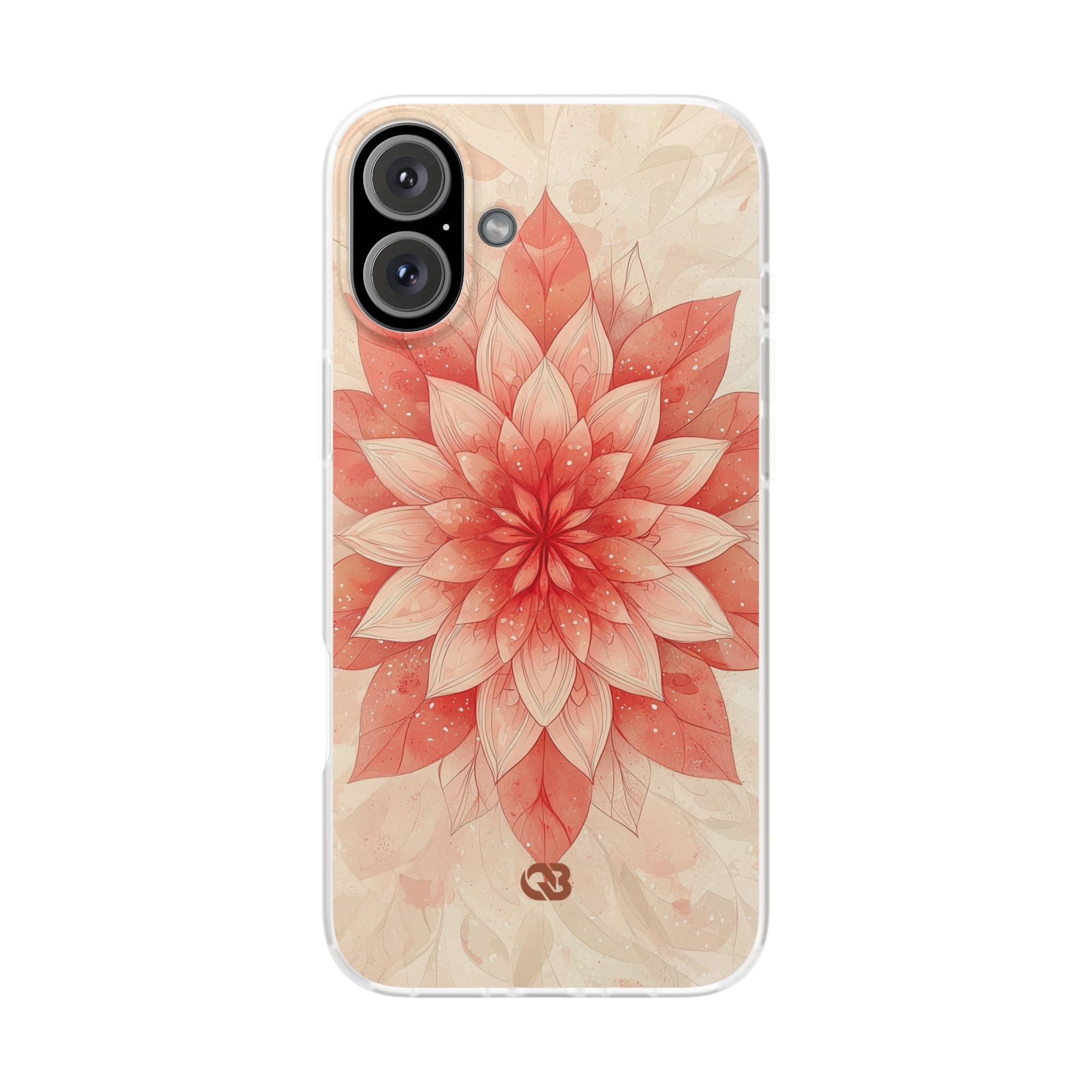 Coral Layered Bloom · Soft Phone Case for iPhone