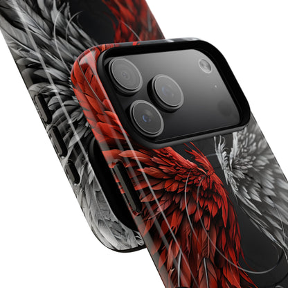Crimson White Wings iPhone 17 Pro Max Case - Tough+ - CASE•BOB