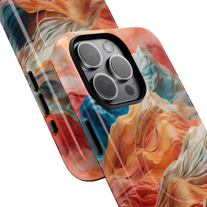 Fabric Peaks Cream iPhone 15 Pro Max Cover - Tough+