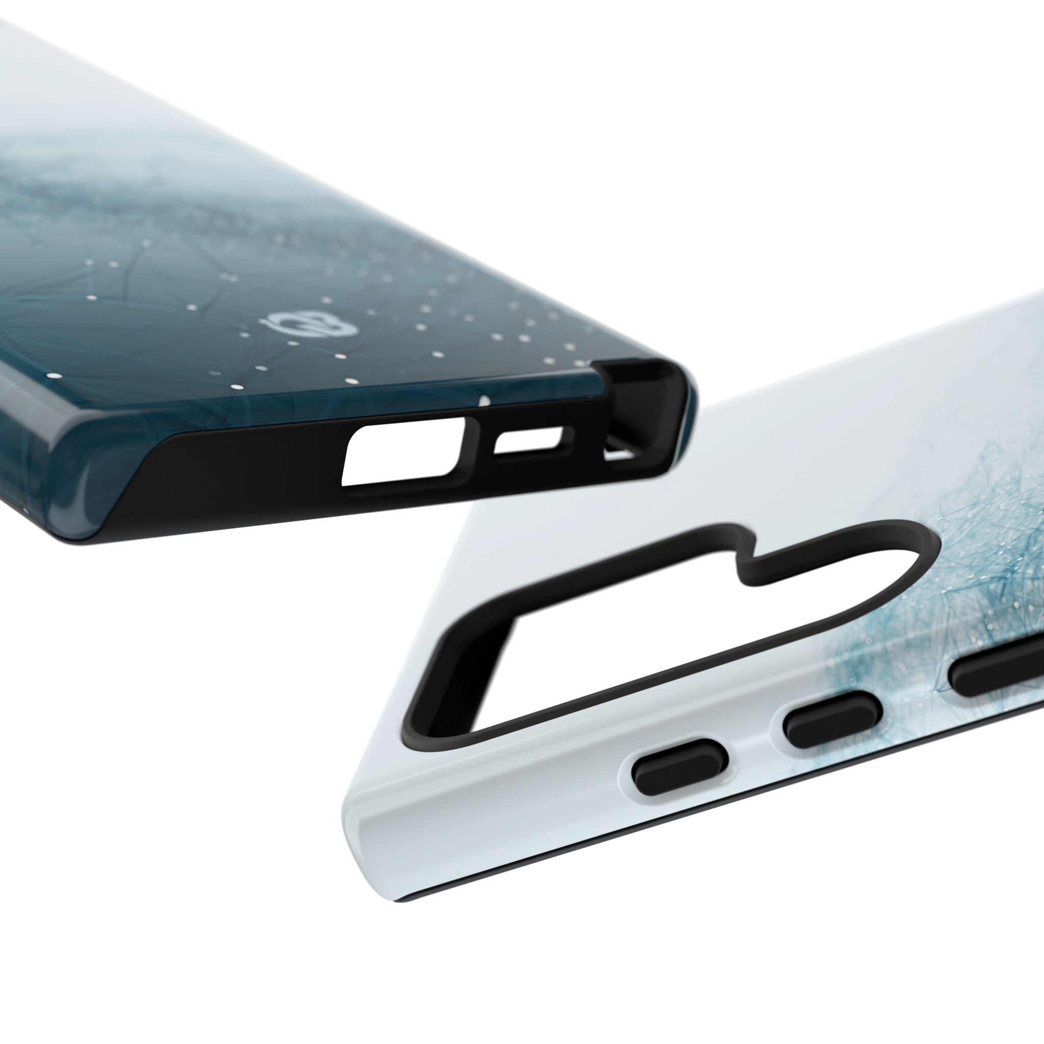 Teal Tough Phone Case for Samsung - Cyan Vector Lattice