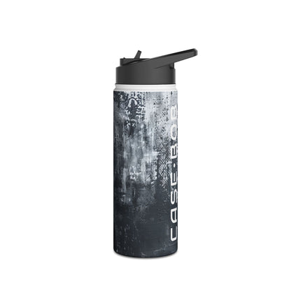 Midnight Brushstroke - Stainless Steel Water Bottle