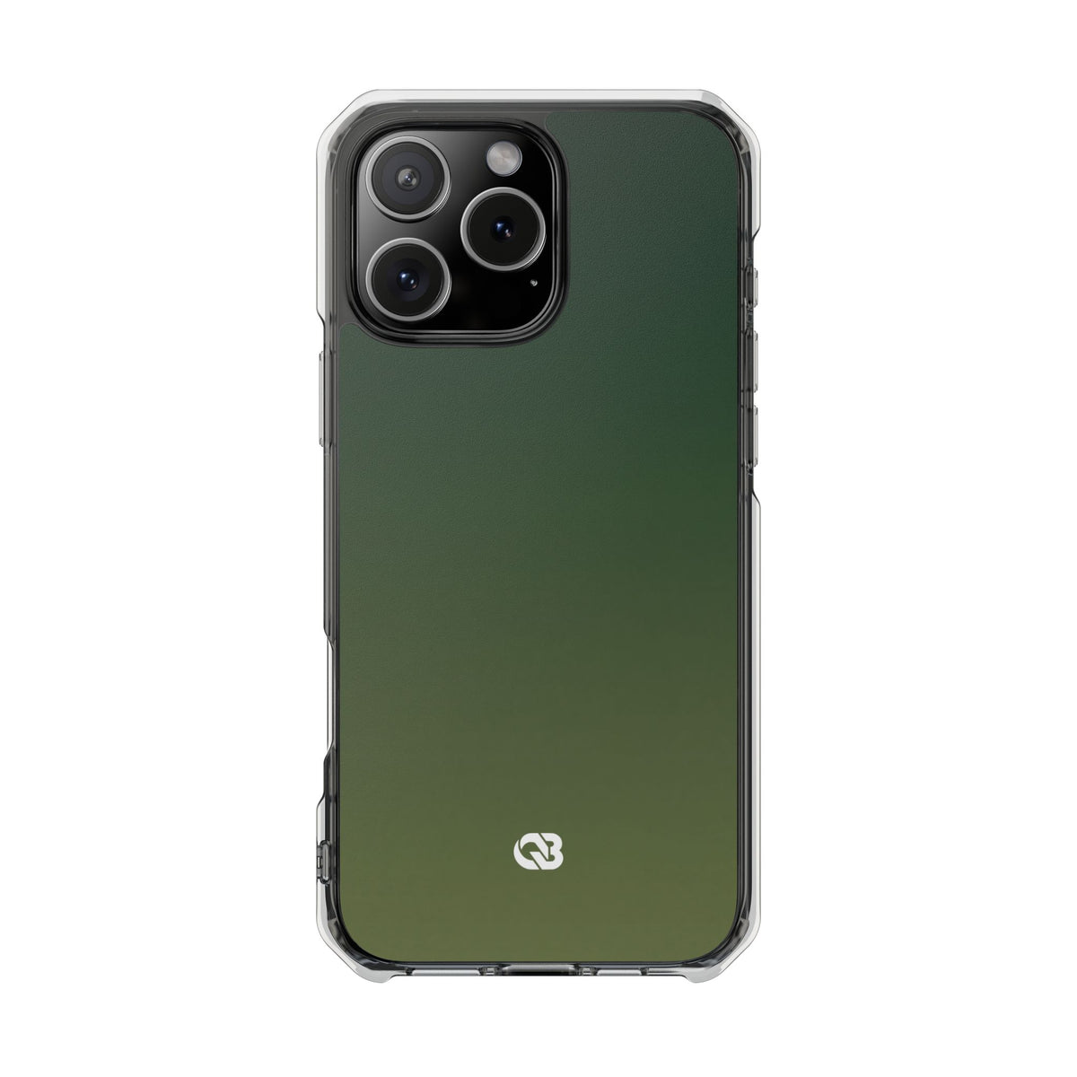Evergreen Gradient · Clear Impact Magnetic Phone Case for iPhone ·  Green