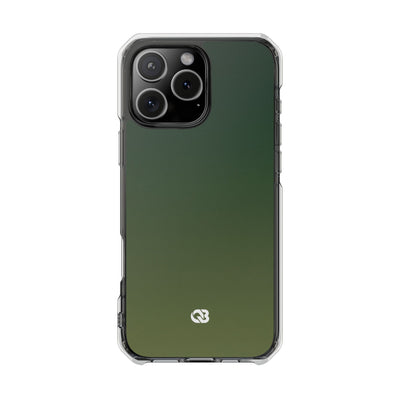 Evergreen Gradient · Clear Impact Magnetic Phone Case for iPhone ·  Green