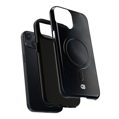 Black Tough 2.0 Magsafe Phone Case for iPhone - Obsidian Ridge Flux