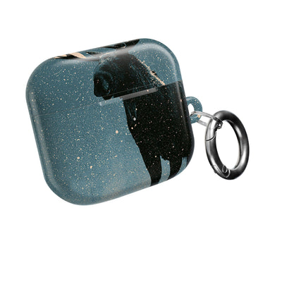 Nordic Boreal Moose · Hard Case for AirPods & AirPods Pro · Blue