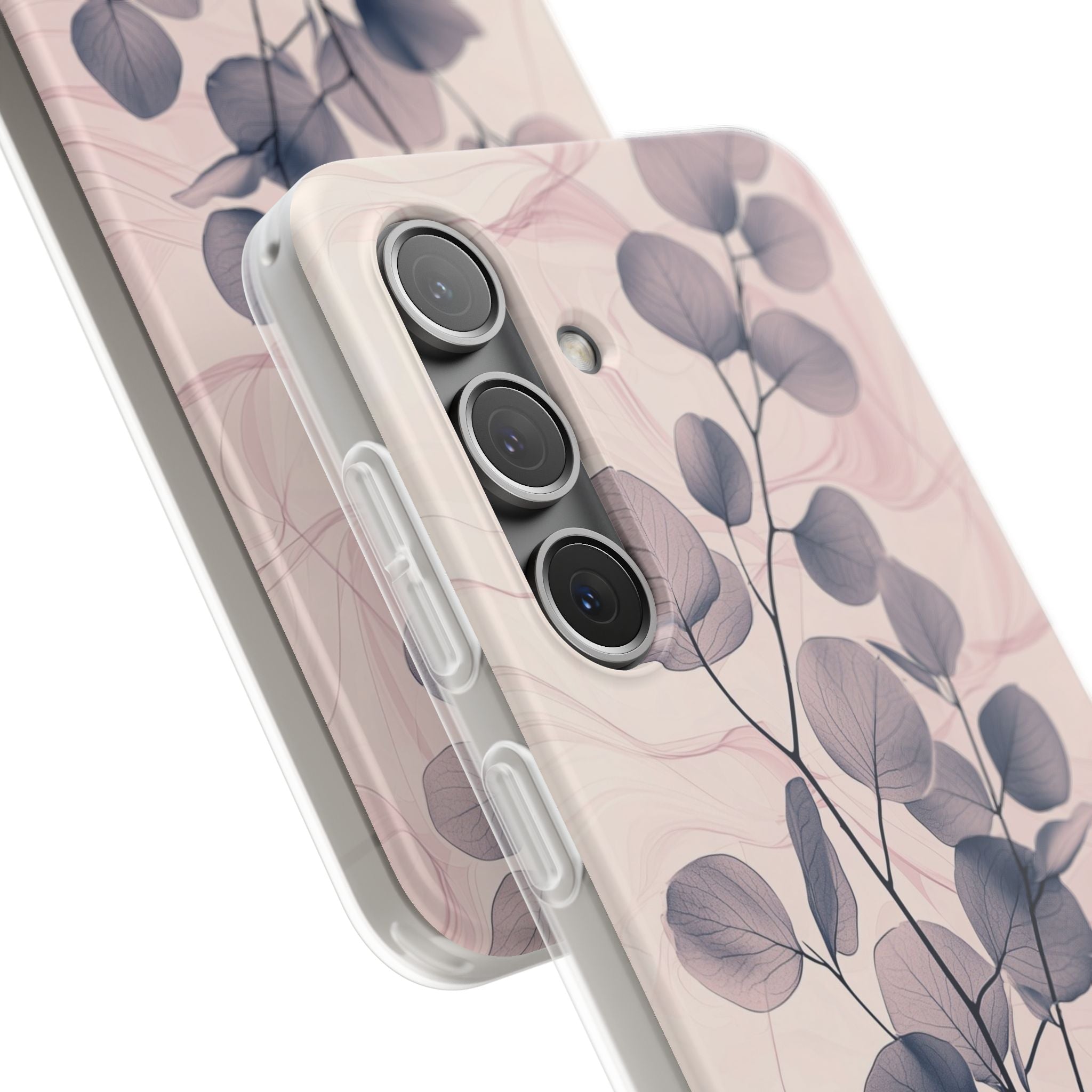 Veined Leaf Whisper Samsung S24 Case - Soft