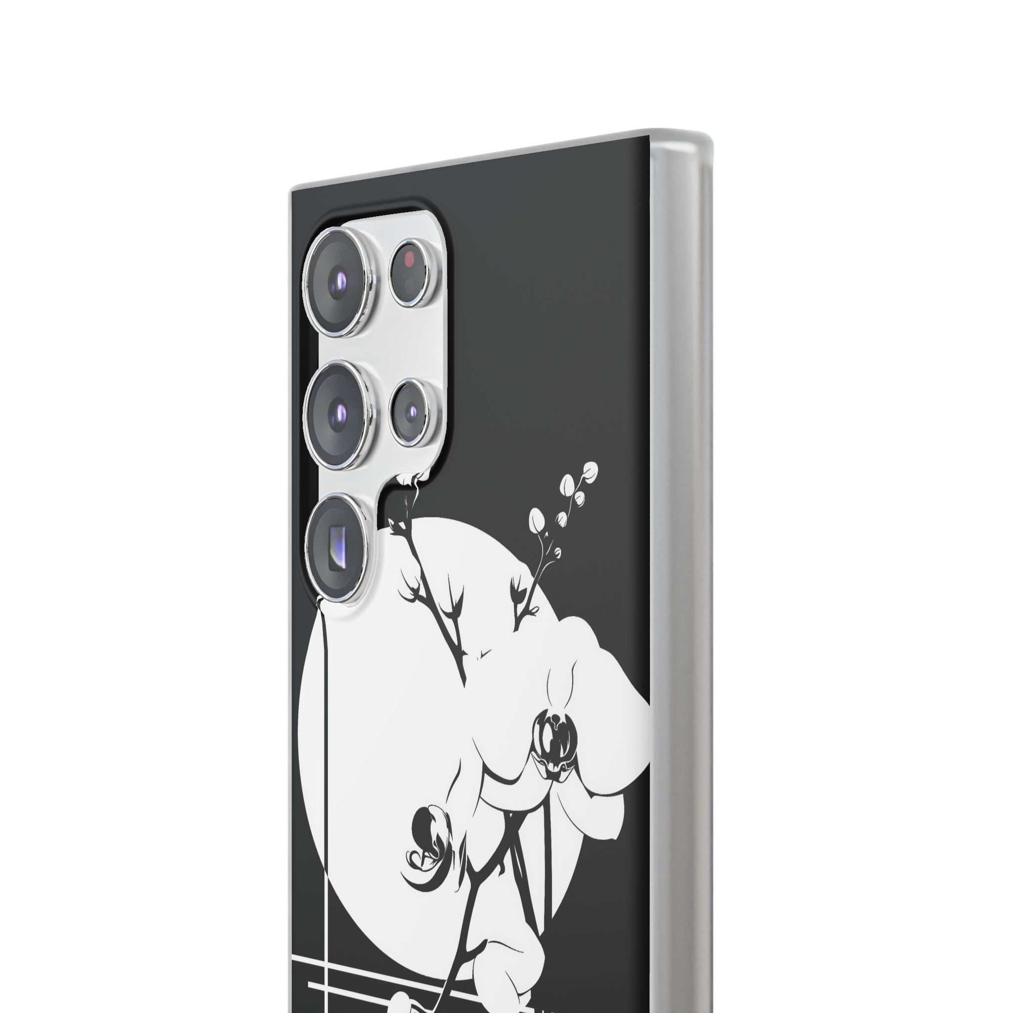 Black Lite Phone Case for Samsung - Lunar Orchid Grid