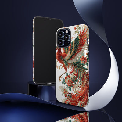 Vermilion Imperial Phoenix · Tough Phone Case for iPhone · Red