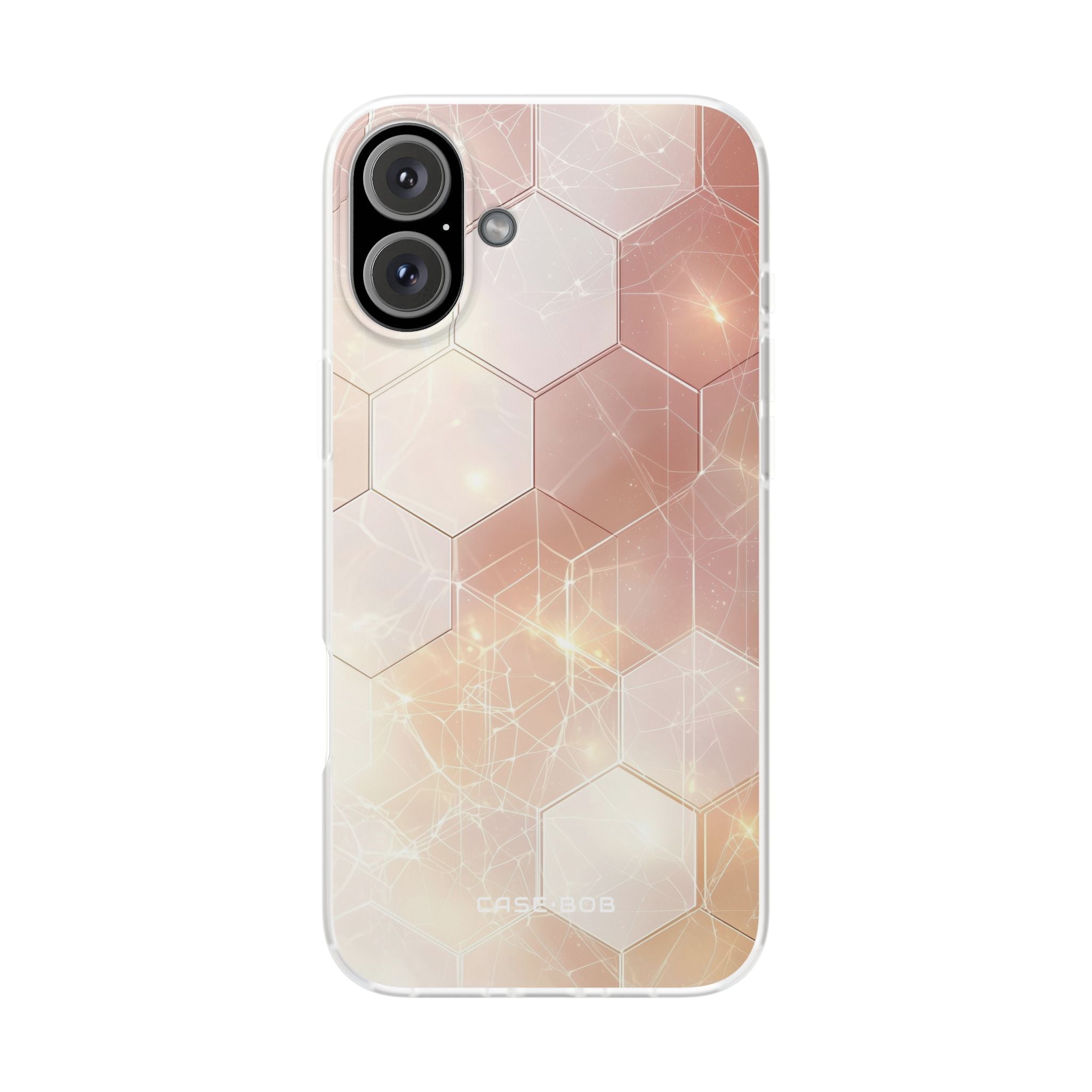 Honeycomb Glow iPhone 16 Plus Case - Soft