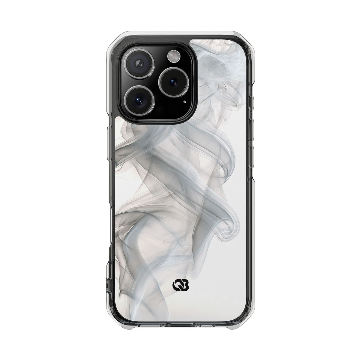 Vapor Noir · Clear Impact Magnetic Phone Case for iPhone ·  White