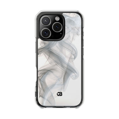Vapor Noir · Clear Impact Magnetic Phone Case for iPhone ·  White