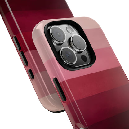 Pink Horizon Bands iPhone 16 Pro Case - Tough