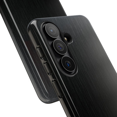 Obsidian Brushed Steel · Tough Phone Case for Samsung · Black