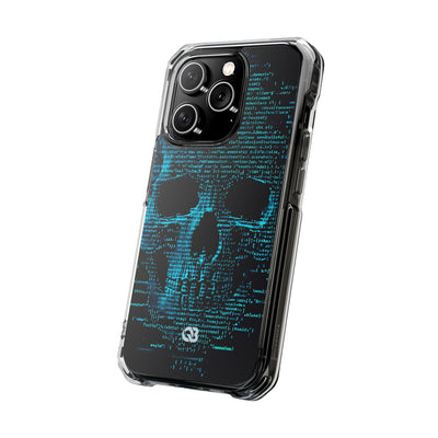 Cyan Glitch Skull · Impact Custodia per iPhone · Magsafe