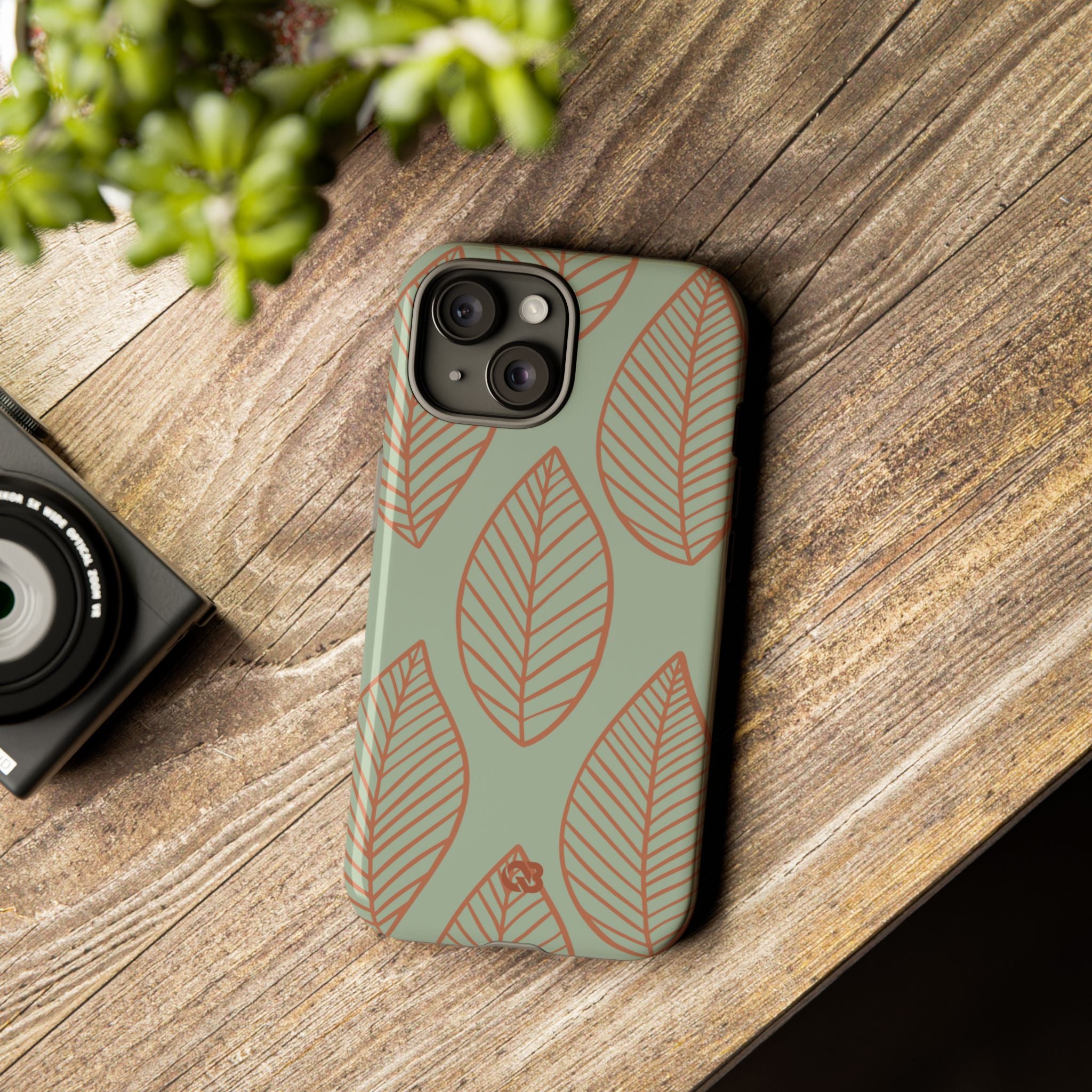 Sage Earth Leaves · Tough Phone Case for iPhone