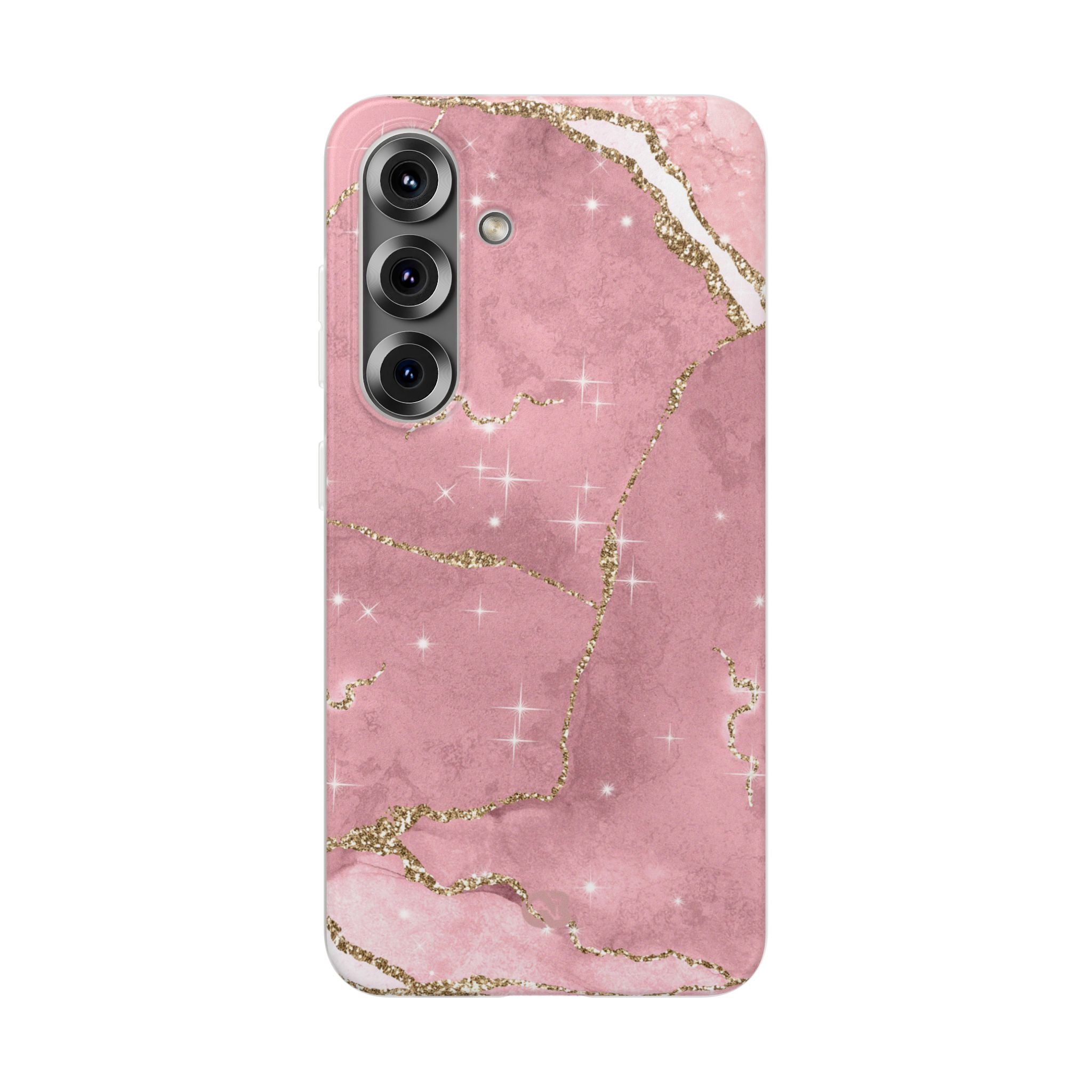 Rose Sparkle Marble · Soft Phone Case for Samsung