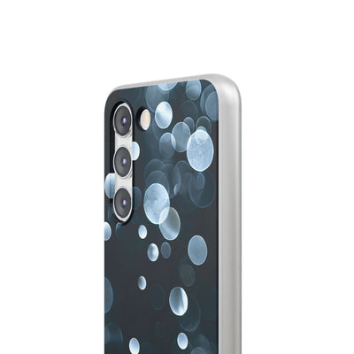 Black Lite Phone Case for Samsung - Silver Orbit Glow